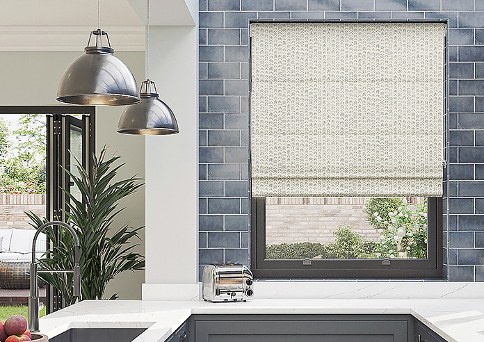 Rolling Hills Velvet, Mineral - Twist&Fit Roman Blind - Image 3